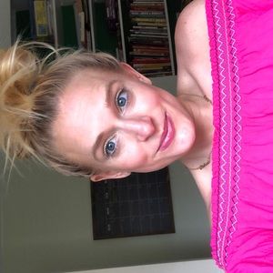 Pink off the shoulder top